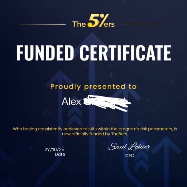 Certificat prop firm